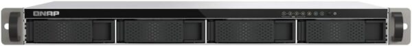 QNAP TS-433eU Compact 1U Short-Depth Rackmount NAS – Dual 2.5GbE, NPU Acceleration, Edge Storage, Diskless