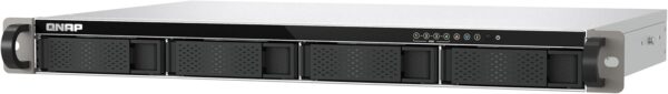 QNAP TS-433eU Compact 1U Short-Depth Rackmount NAS – Dual 2.5GbE, NPU Acceleration, Edge Storage, Diskless