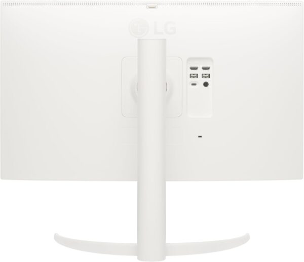LG 27SR75U-W 27” 4K UHD IPS Smart Monitor – HDR10, USB-C 65W PD, webOS 23, AirPlay, Screen Share, Bluetooth, Built-in Speakers (White)