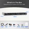 QNAP TS-433eU Compact 1U Short-Depth Rackmount NAS – Dual 2.5GbE, NPU Acceleration, Edge Storage, Diskless