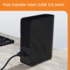 Western Digital 8TB Elements Desktop External Hard Drive – USB 3.0 Plug-and-Play Storage for PC & Mac (Black)