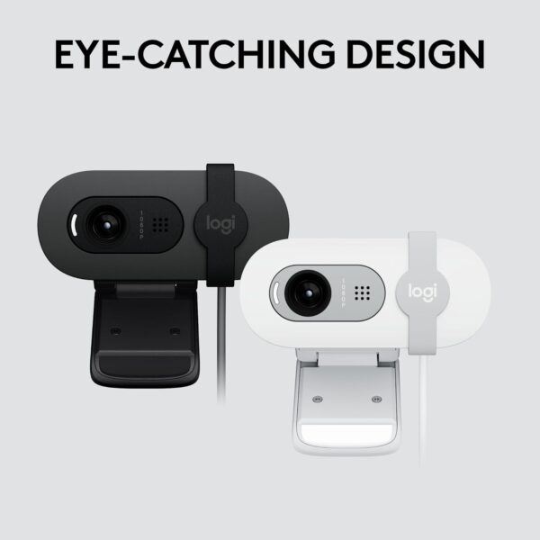 61Oser961KL._AC_SL1500_ Logitech Brio 100 Full HD 1080p Webcam – Built-in Microphone & Privacy Shutter (White)