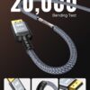 Highwings Cable DisplayPort a HDMI 4K 6.6FT – DP (Fuente) a HDMI 1.4 (Pantalla), 4K@30Hz, Trenzado Gris