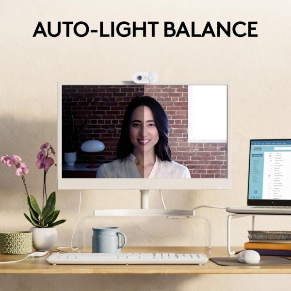 71nYw+TUaJL._AC_SL1500_ Logitech Brio 100 Full HD 1080p Webcam – Built-in Microphone & Privacy Shutter (White)