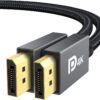 71w-nKtHOcL._AC_SL1500_ IVANKY VESA Certified DisplayPort Cable 6.6ft (DP 1.2) – 4K@60Hz, 2K@165Hz, Gold-Plated High-Speed DisplayPort to DisplayPort Cable
