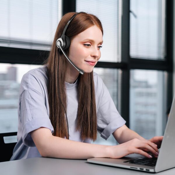 Wantek Headset Telefónico RJ9 con Micrófono Noise Cancelling y Control de Volumen – Compatible con Teléfonos IP y Analógicos